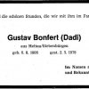 Bonfert Gustav 1906-1978 Todesanzeige
